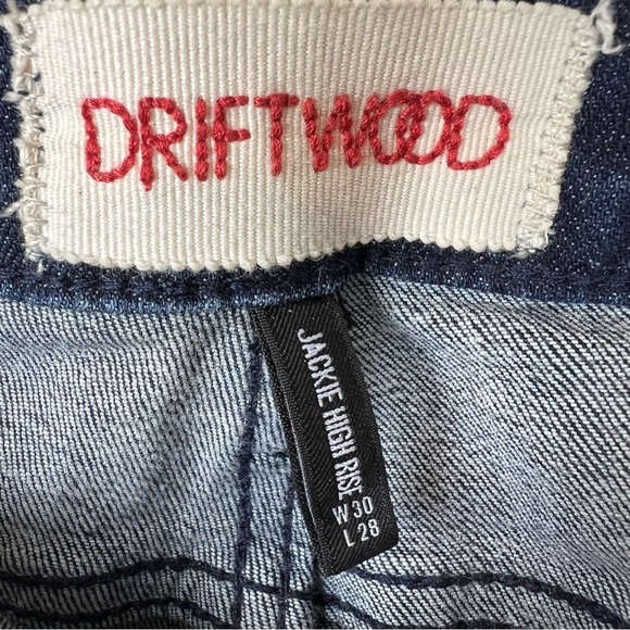 Driftwood Jackie High Rise Skinny Size 30 Blue Dark Wash Stretch Jeans - Picture 10 of 15